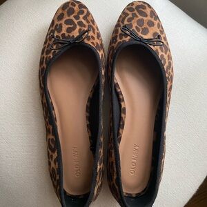 Old Navy Animal Print Flats with Bow